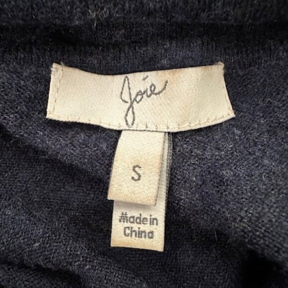 Joie Navy Blue 'Celia' Cowl Neck Armhole Poncho - Picture 7 of 8